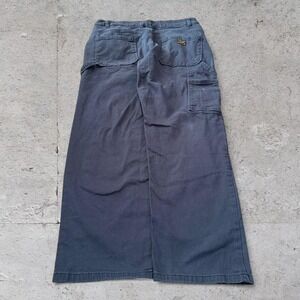 Mens vintage CAT double knee carhartt style workwear Y2K faded pants size 36x32